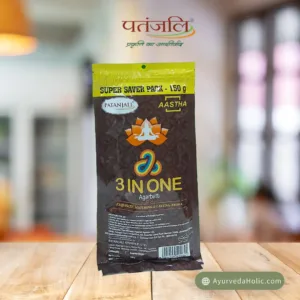 AASTHA AGARBATTI 3 IN ONE (150GM)-PATANJALI |AYURVEDA HOLIC