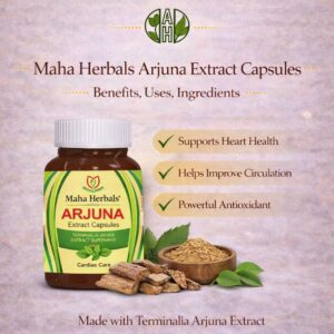 Maha Herbals Arjuna Extract Capsules – Benefits, Uses and Ingredients