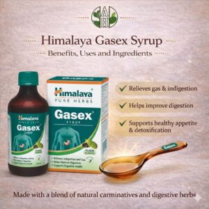 Himalaya Gasex Syrup – Benefits, Uses and Ingredients