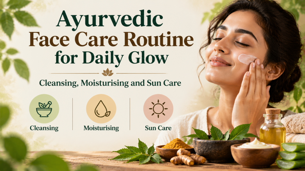 Ayurvedic Face Care Routine for Daily Glow: Cleansing, Moisturising and Sun Care
