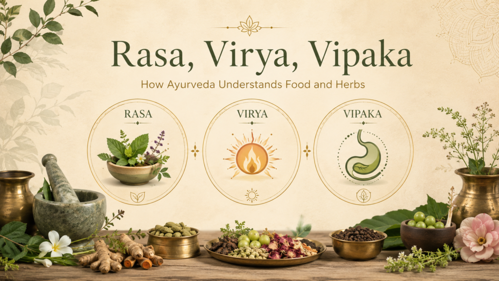 Rasa, Virya, Vipaka: How Ayurveda Understands Food and Herbs