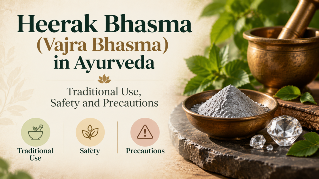 Heerak Bhasma (Vajra Bhasma) in Ayurveda: Traditional Use, Safety and Precautions