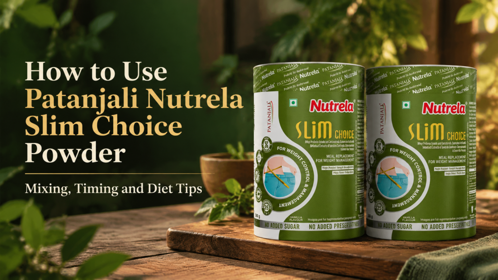 How to Use Patanjali Nutrela Slim Choice Powder: Mixing, Timing and Diet Tips