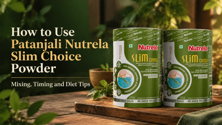 How to Use Slim Choice Safely How to Use Patanjali Nutrela Slim Choice Powder: Mixing, Timing and Diet Tips