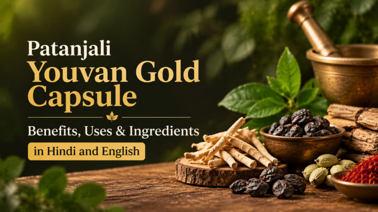 Patanjali Youvan Gold Capsule Benefits Patanjali Youvan Gold Capsule Benefits, Uses & Ingredients in Hindi and English