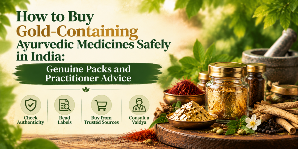 How to Buy Gold-Containing Ayurvedic Medicines Safely in India: Genuine Packs and Practitioner Advice
